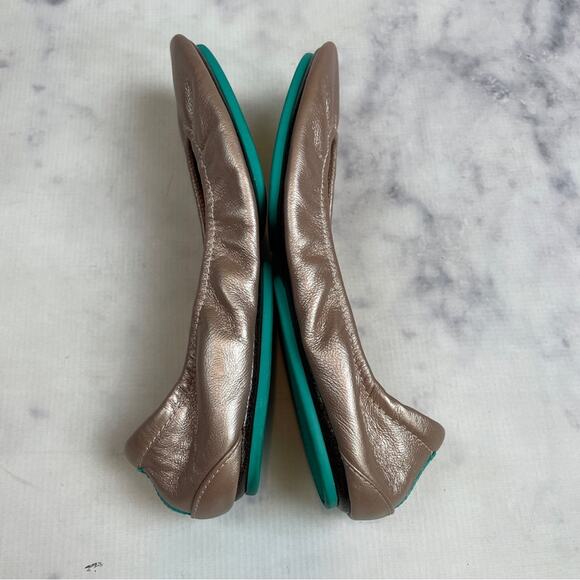 Tieks Rose Gold Foldable Leather Flats - Picture 7 of 10